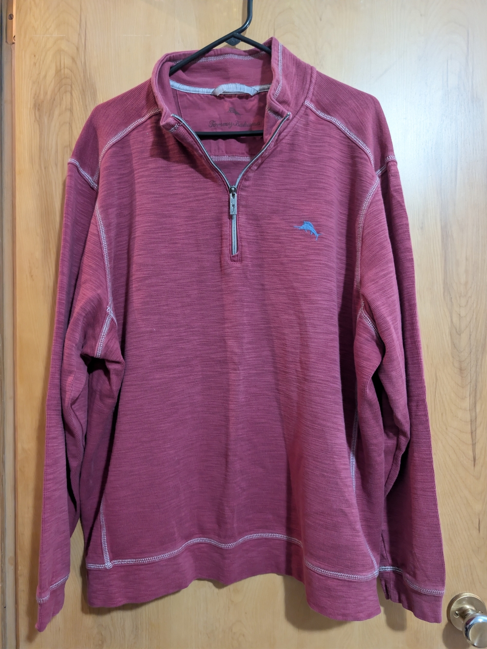 Tommy Bahama Tobago Bay Half-Zip Pullover Sweater Red Men's XXL 233-T220818